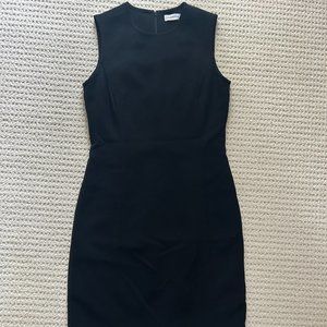 Calvin Klein Black Tux Fitted Dress